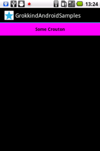Sample Crouton on an Android 2.2 device